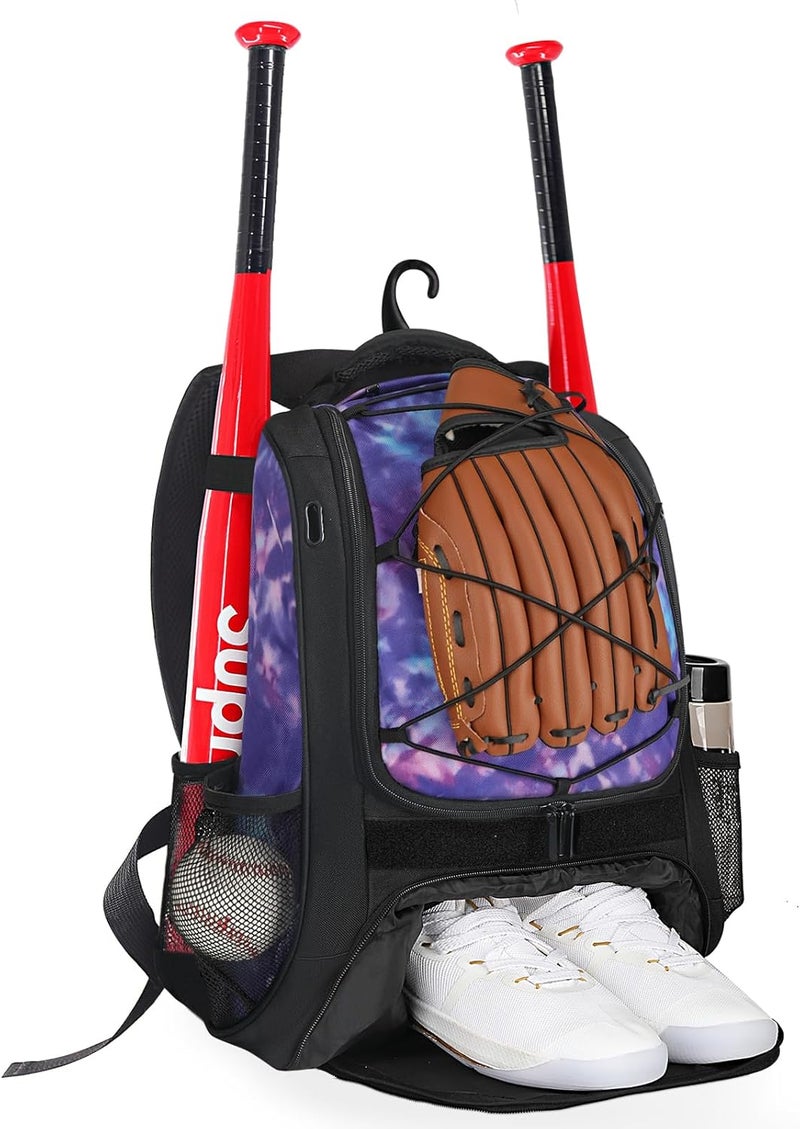 Goloni | Baseball Backpack,Baseball Bag for Adult,Softball Bat Bag with Shoes Compartment,Large Main Compartment for Helmet & accessories, Fence Hook - Image 1